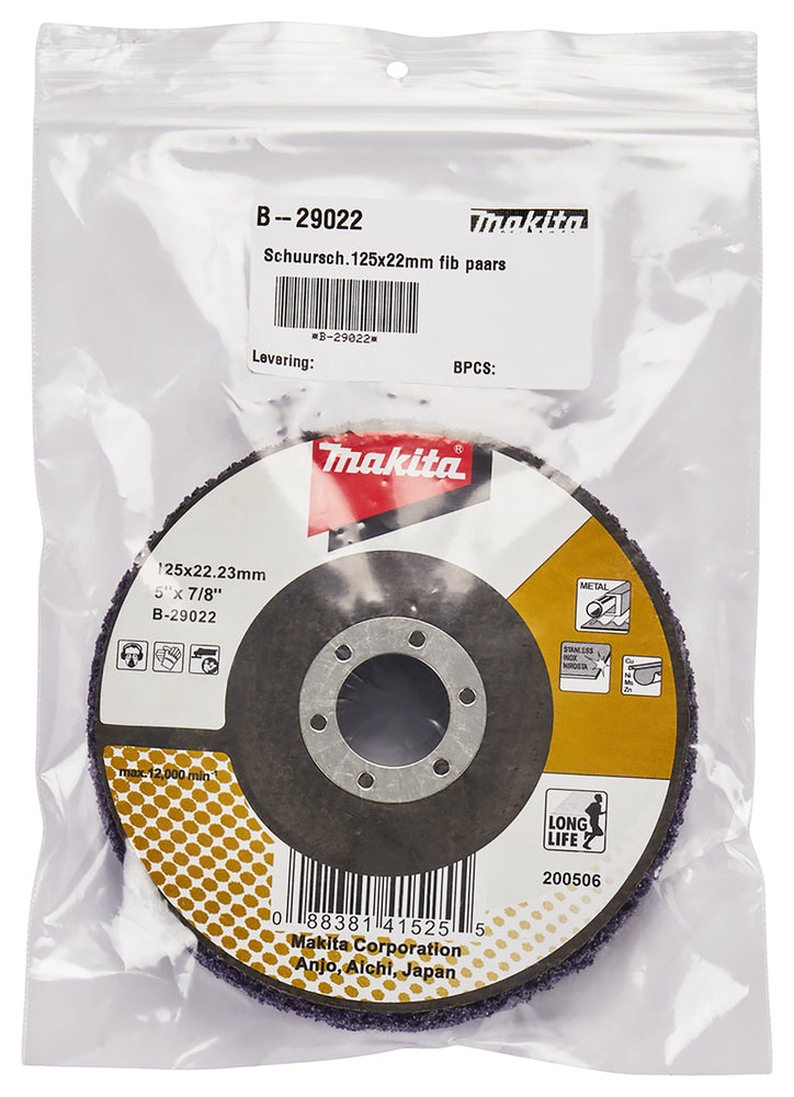 Makita Reinigungsscheibe Longlife lila 125mm