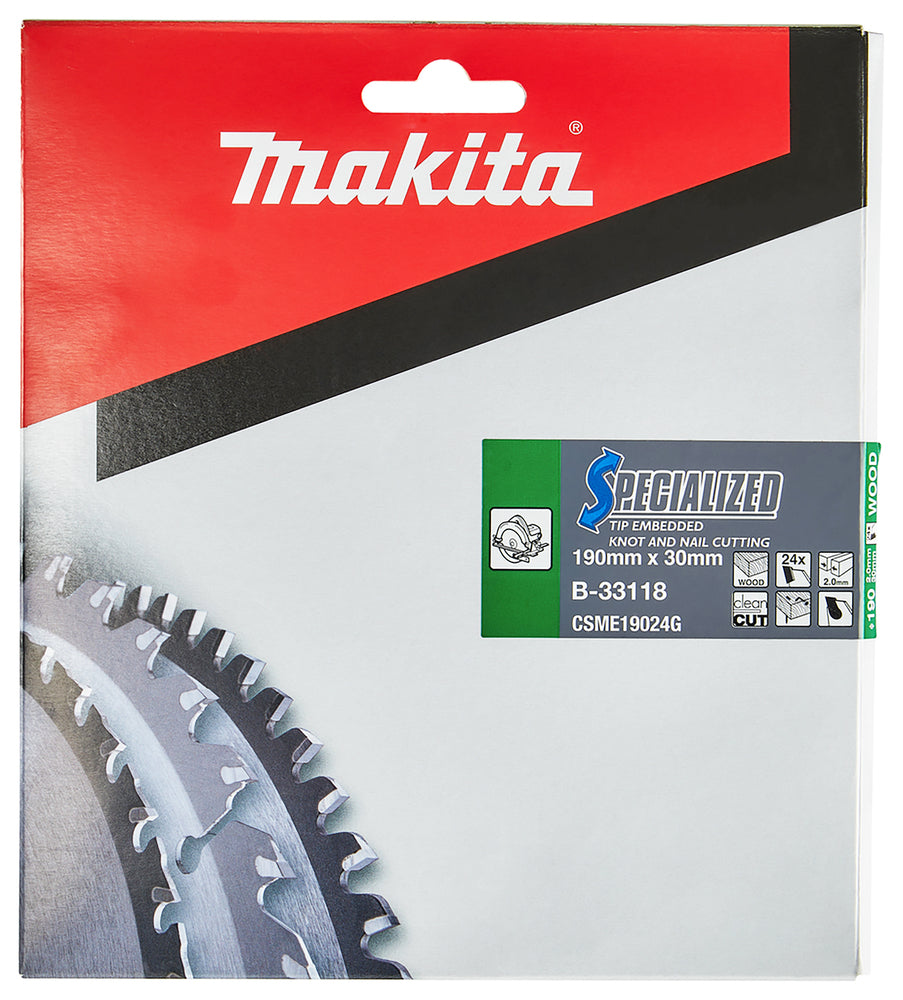 Makita "SPECIALIZED" Sägeblatt | 190x30x24Z