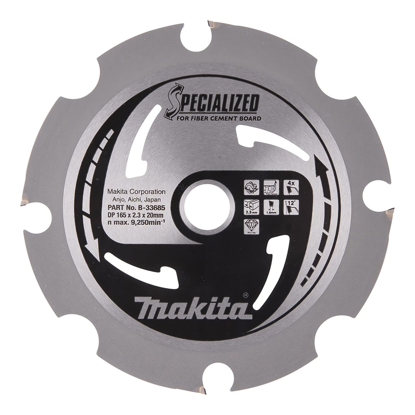Makita Kreissägeblatt 165x20 | PCD-Diamant, 4 Zähne