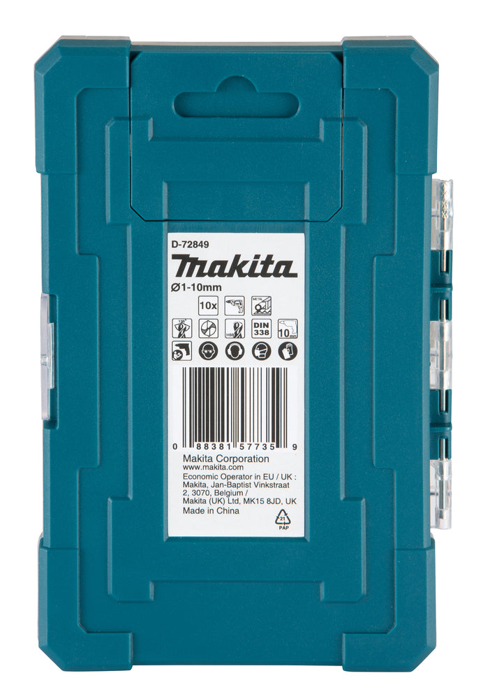 Makita Bohrer-Set HSS-TiN | 10-teilig