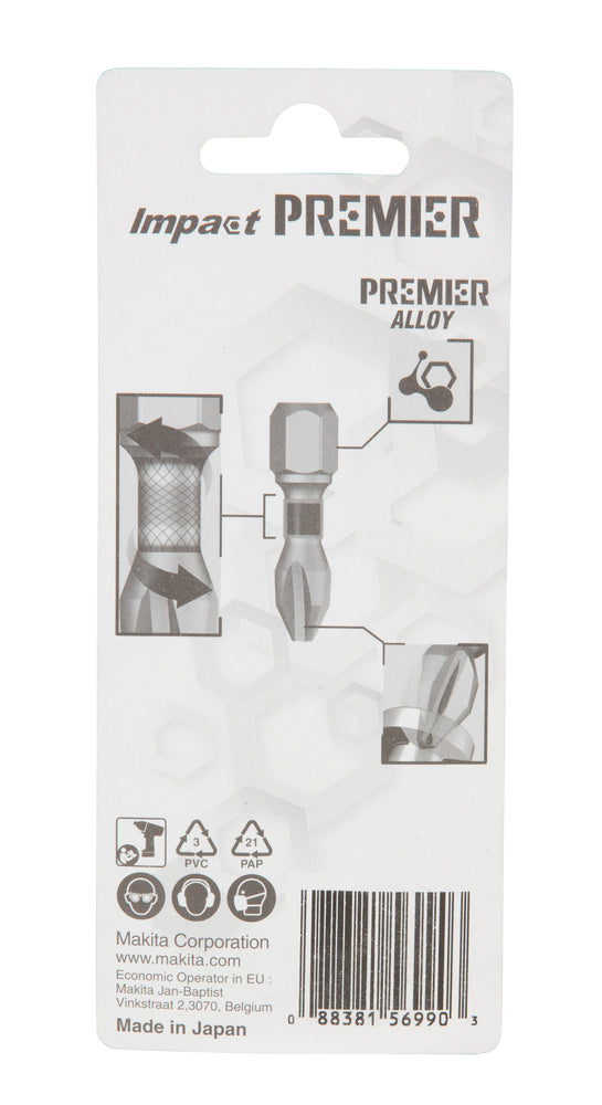 Makita Impact Premier Torsion-Bits "T30" | 2 Stück