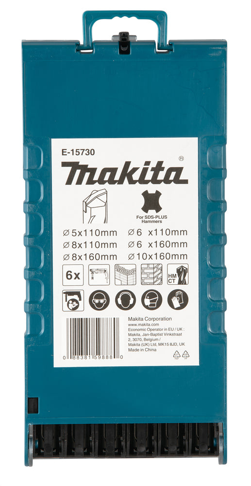 Makita SDS-PLUS Steinbohrer-Set | 6-teilig