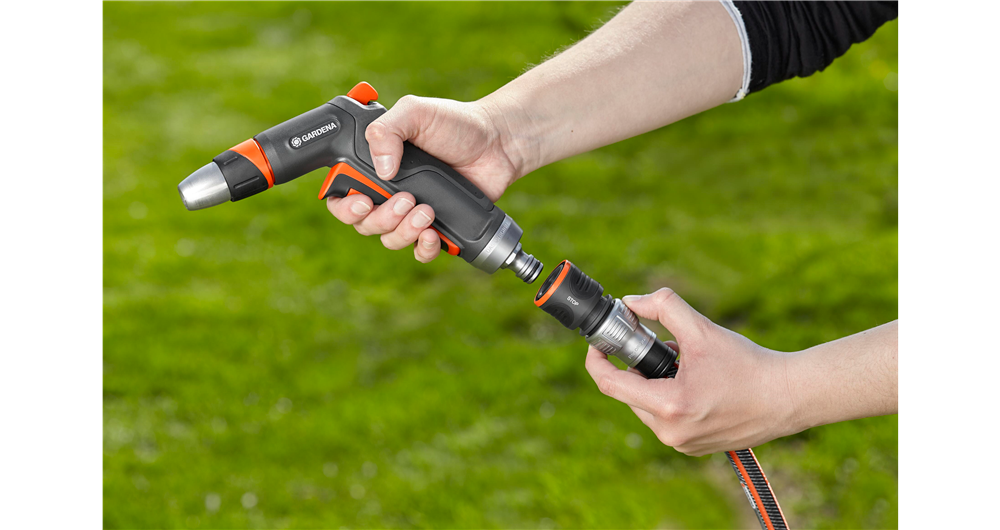 Gardena Premium Schlauchanschluss mit Wasserstop 13 mm (1/2")