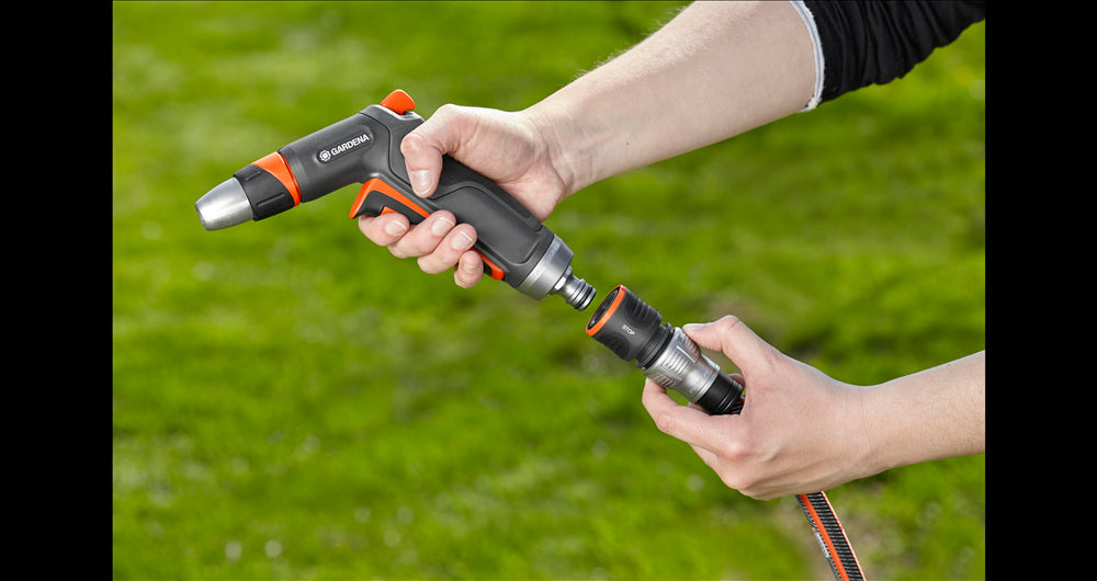 Gardena Premium Schlauchanschluss mit Wasserstop 13 mm (1/2")