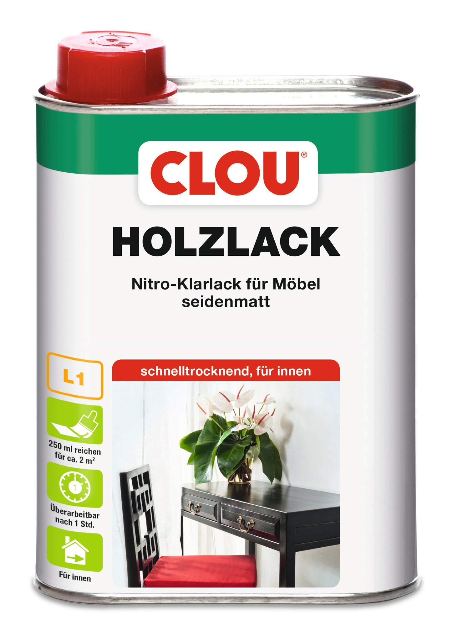 Nitro-Klarlack seidenmatt 0,75 Liter
