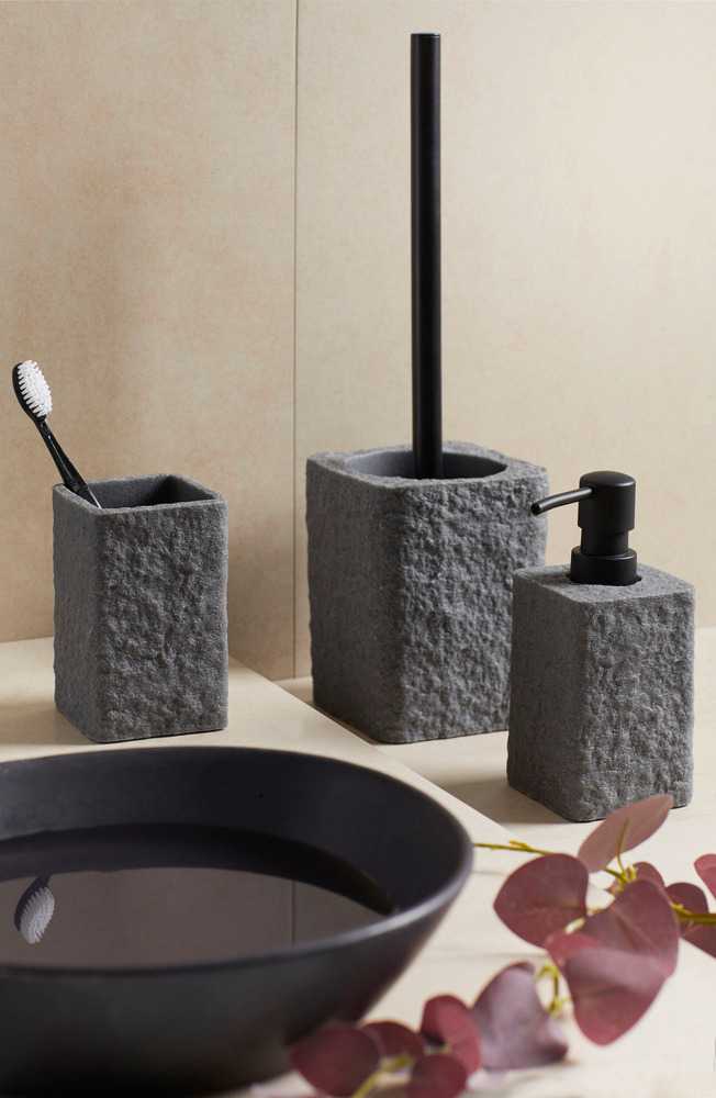 Wenko WC-Garnitur Villata grau