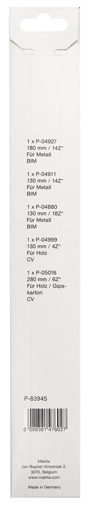 Makita Reciprosägeblatt-Set | 5-teilig