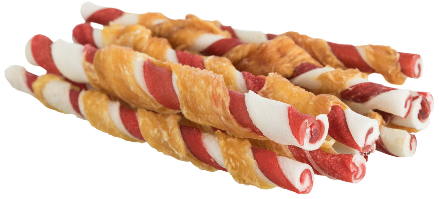 Trixie Snackbar | Barbecue Rolls mit Hühnerbrust 12cm (10 St./80g)