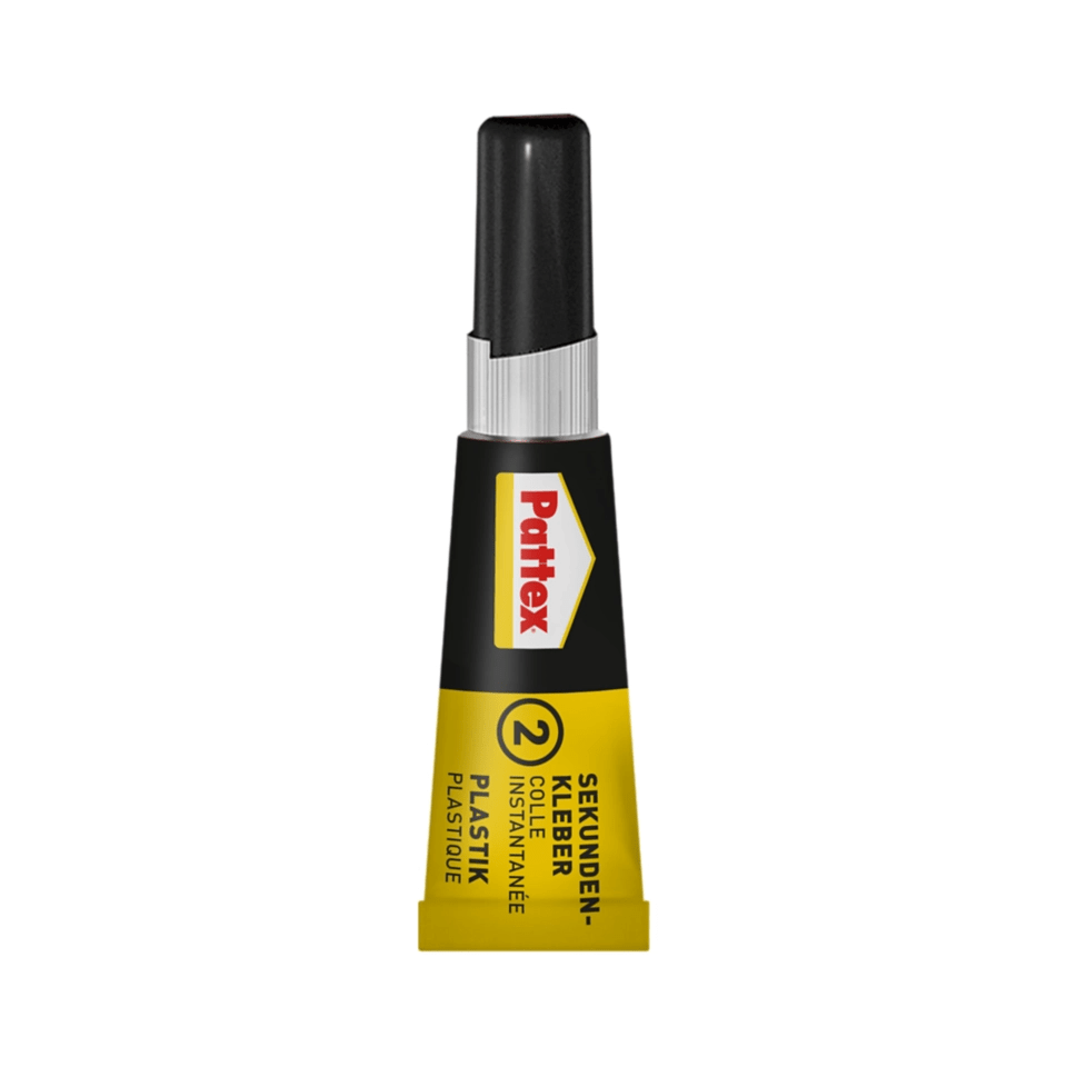 Pattex Sekundenkleber für Plastik | 4ml & 2g