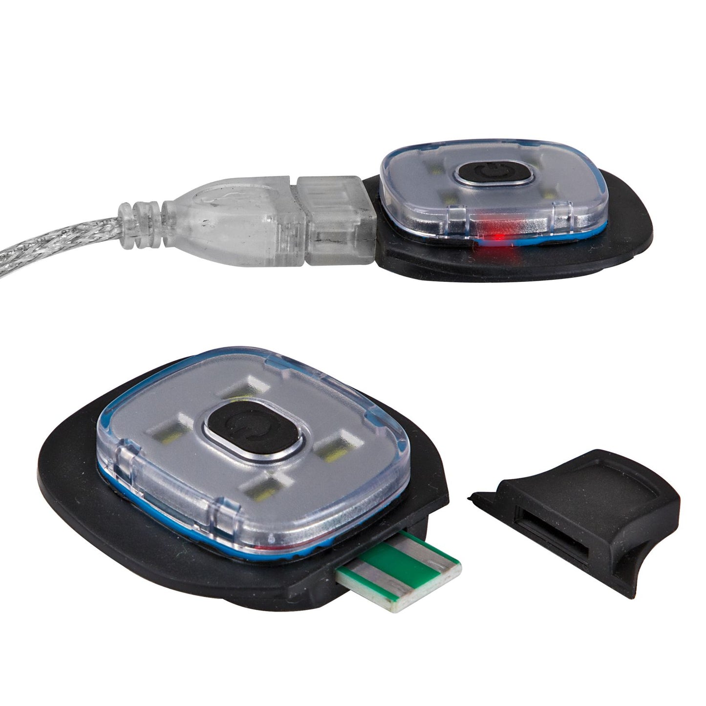 Strickmütze / Mütze schwarz mit LED Licht, 3-stufige Helligkeitsverstellung