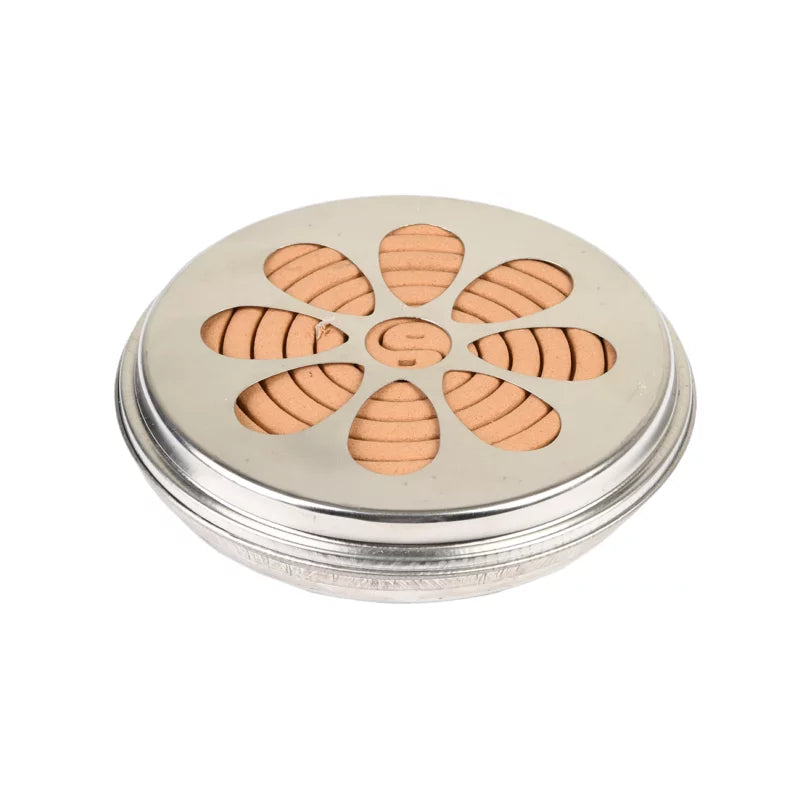 Esschert Citronella Spirale im Zink Behälter