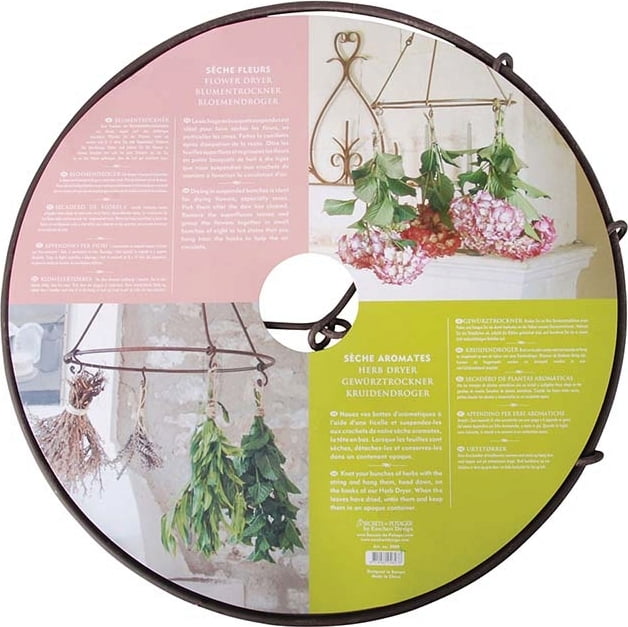 Esschert Blumen- und Kräutertrockner aus Metall | Ø 35,4 cm