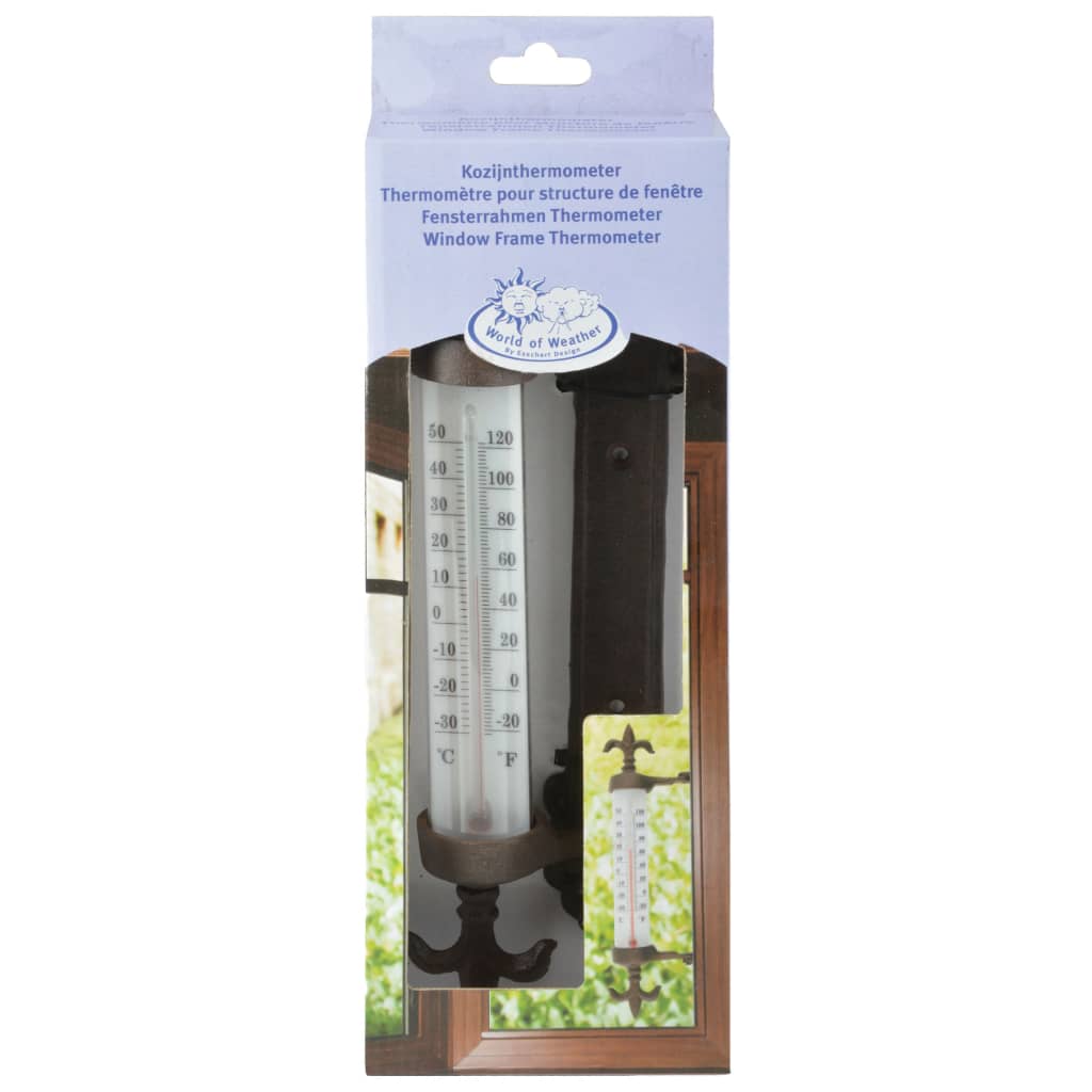 Esschert Fensterrahmen- Thermometer aus Gußeisen