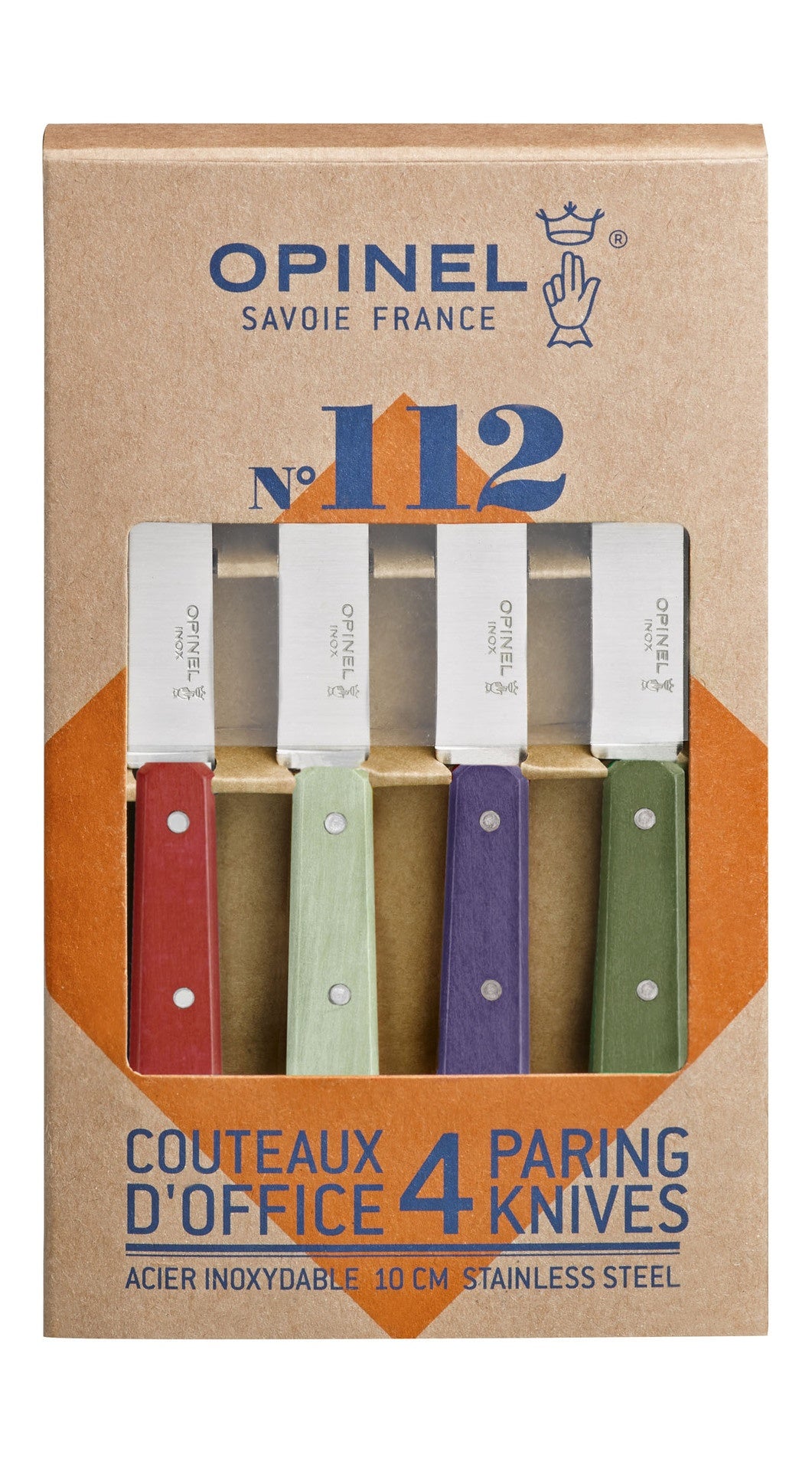 Opinel Nr.112 | PAYSAGE Gemüsemesser-Set | 4 Stück