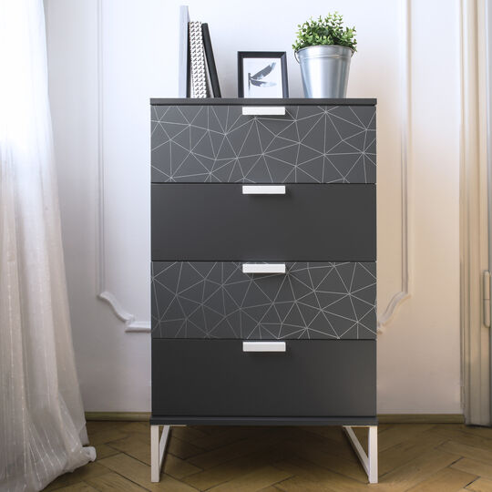 d-c-fix® Klebefolie | Uni seidenmatt anthrazit | 67,5 cm x 2 m