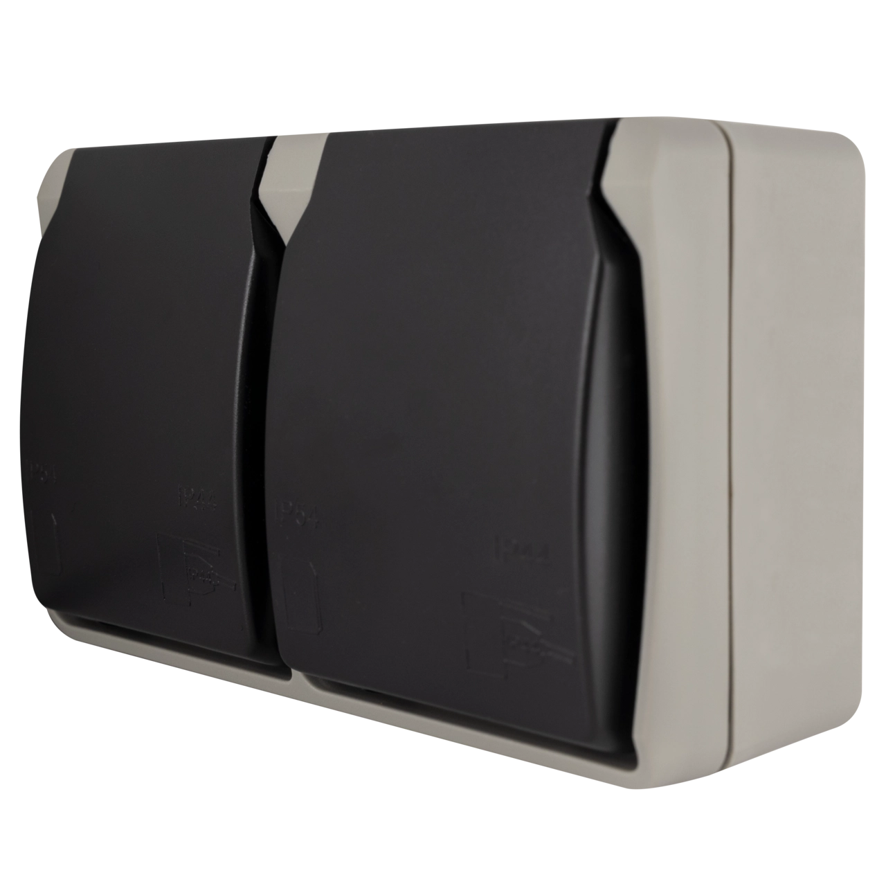 REV Aquabase Steckdose 2-fach Aufputz | IP44