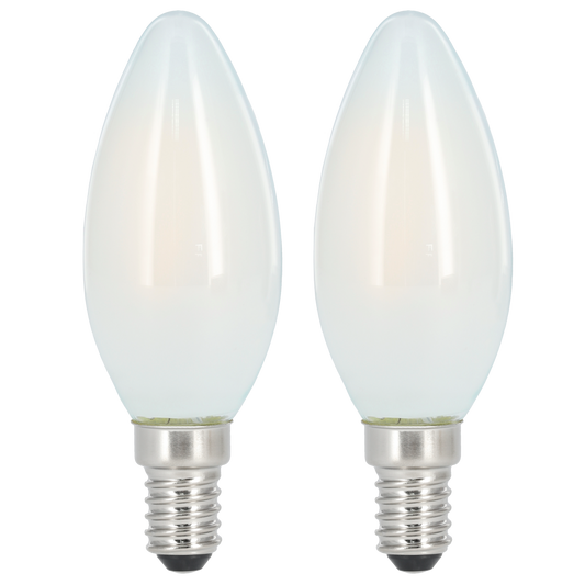 Xavax LED-Kerzenlampe E14 470lm | ersetzt 40W (warmweiß) 2er Set