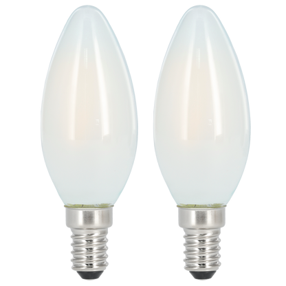 Xavax LED-Kerzenlampe E14 470lm | ersetzt 40W (warmweiß) 2er Set
