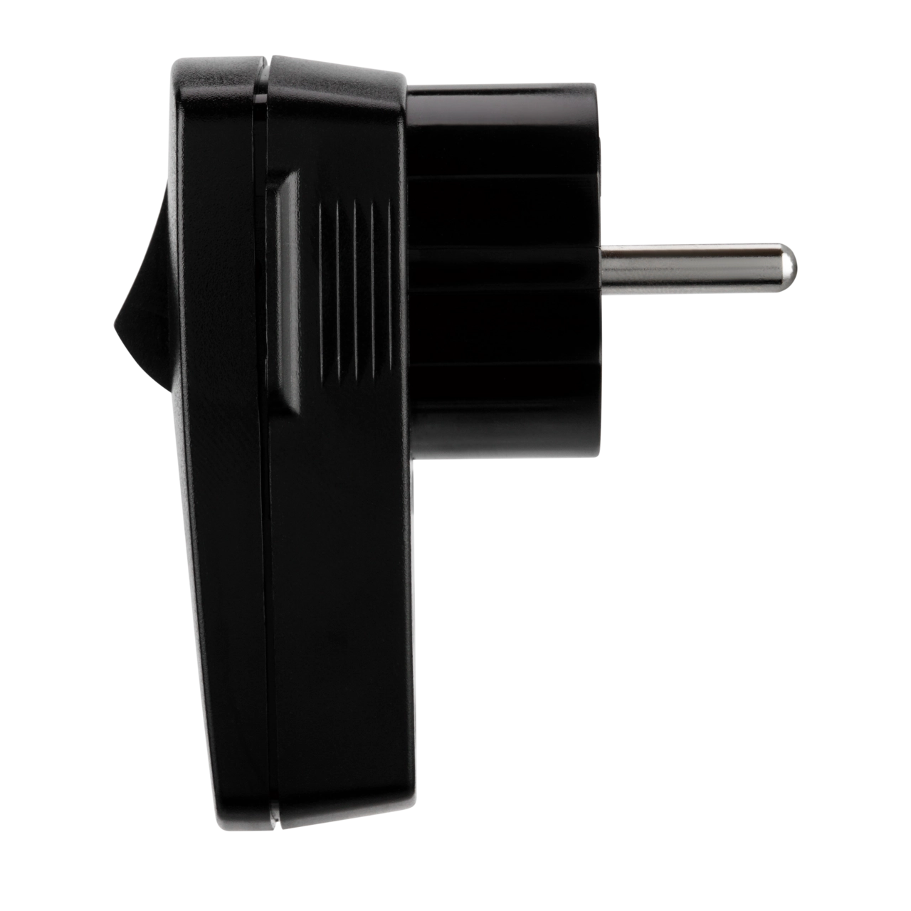 REV Schutzkontakt Stecker mit Schalter | IP20 | 16A | 230V | schwarz