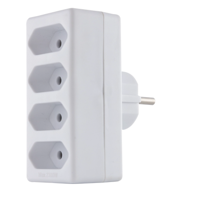 REV Übergangsstecker 4-fach | IP20 | 230V | weiß