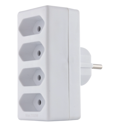 REV Übergangsstecker 4-fach | IP20 | 230V | weiß