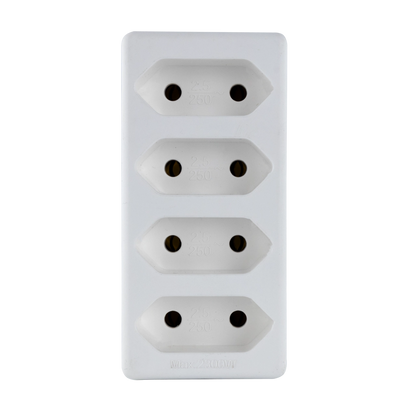 REV Übergangsstecker 4-fach | IP20 | 230V | weiß