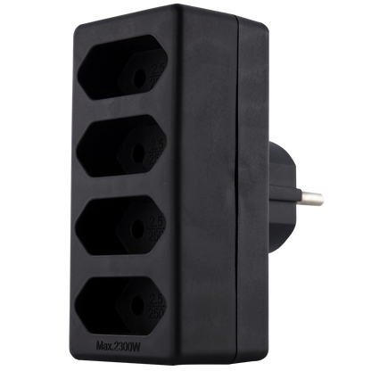 REV Übergangsstecker 4-fach | IP20 | 230V | schwarz