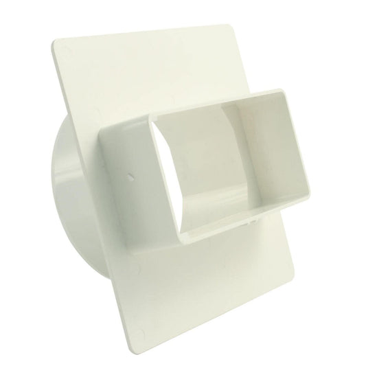 Adapter Flachkanalsystem Rohranschl. 99,5mm (Da), weiß