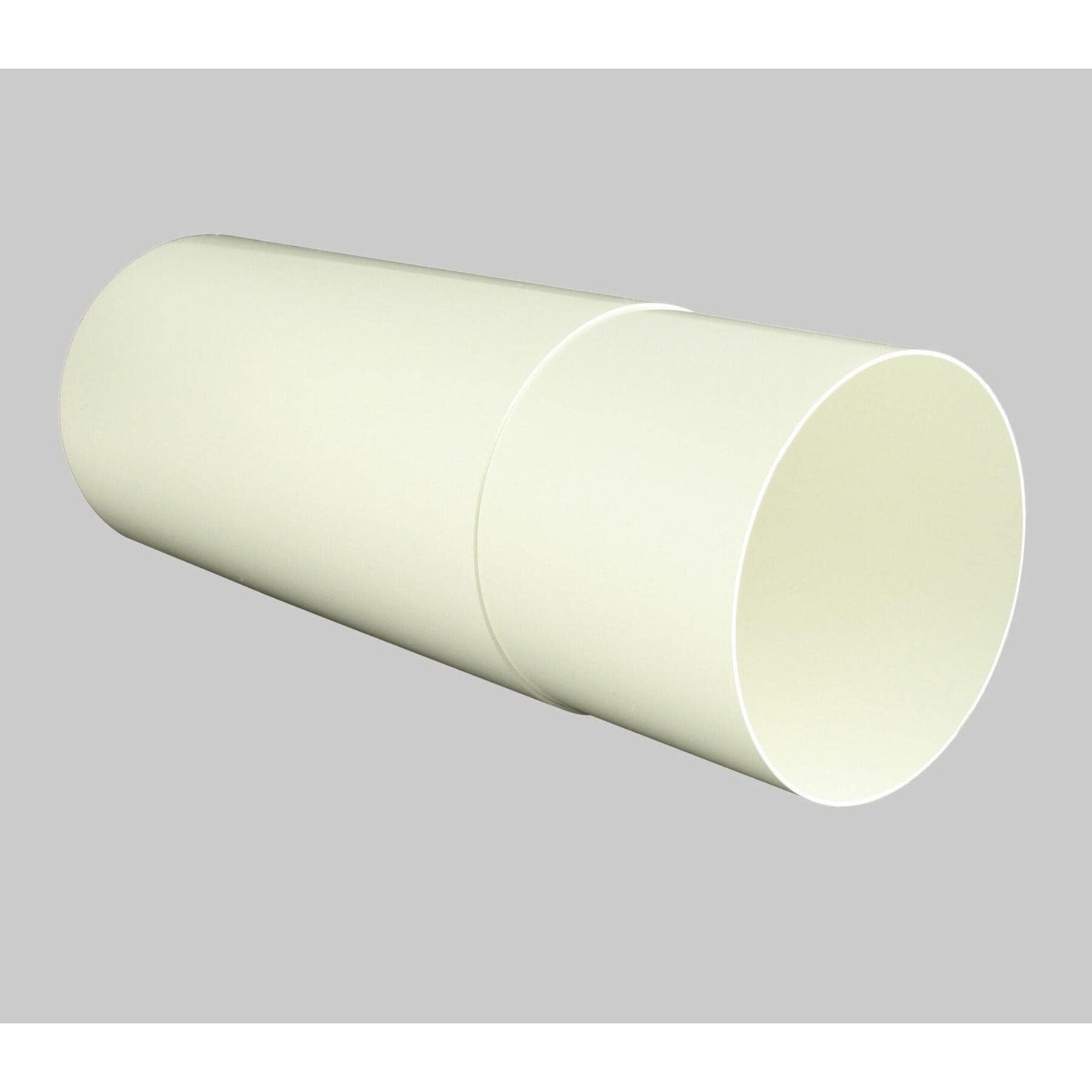 Teleskopkanal 2-teilig Rohr  100/104 mm weiss