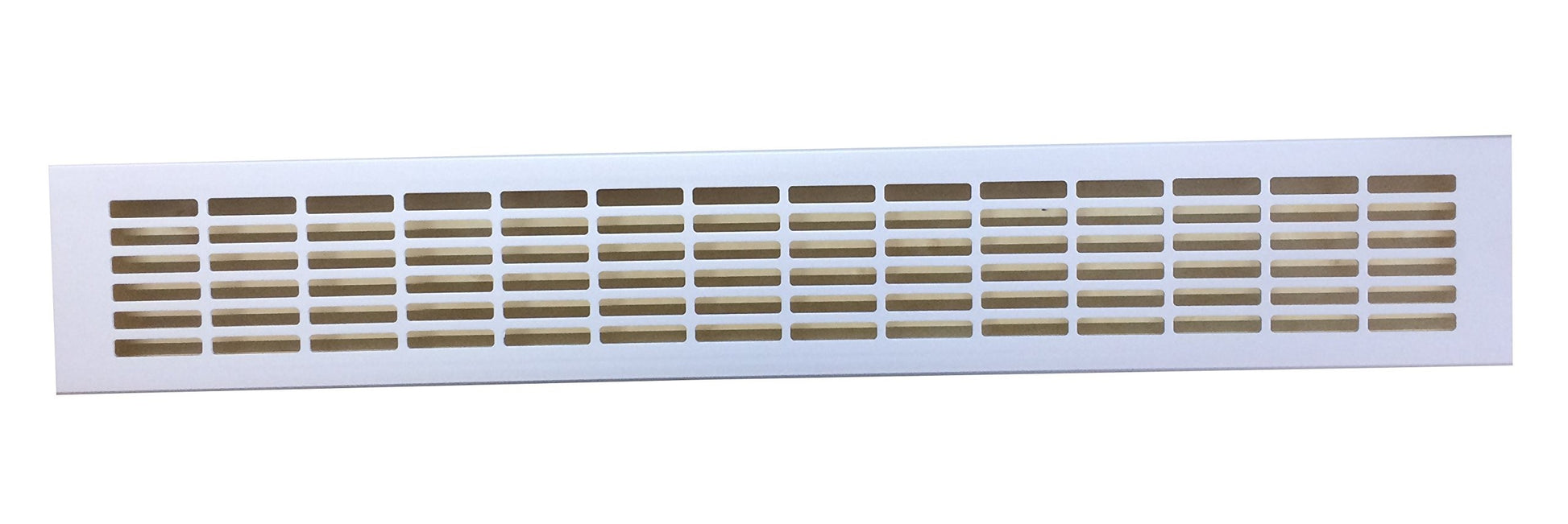 Lüftungsstegblech Alu matt 500x80mm,Rechteckloch.30x6mm