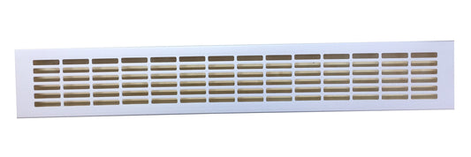 Lüftungsstegblech Alu matt 500x80mm,Rechteckloch.30x6mm