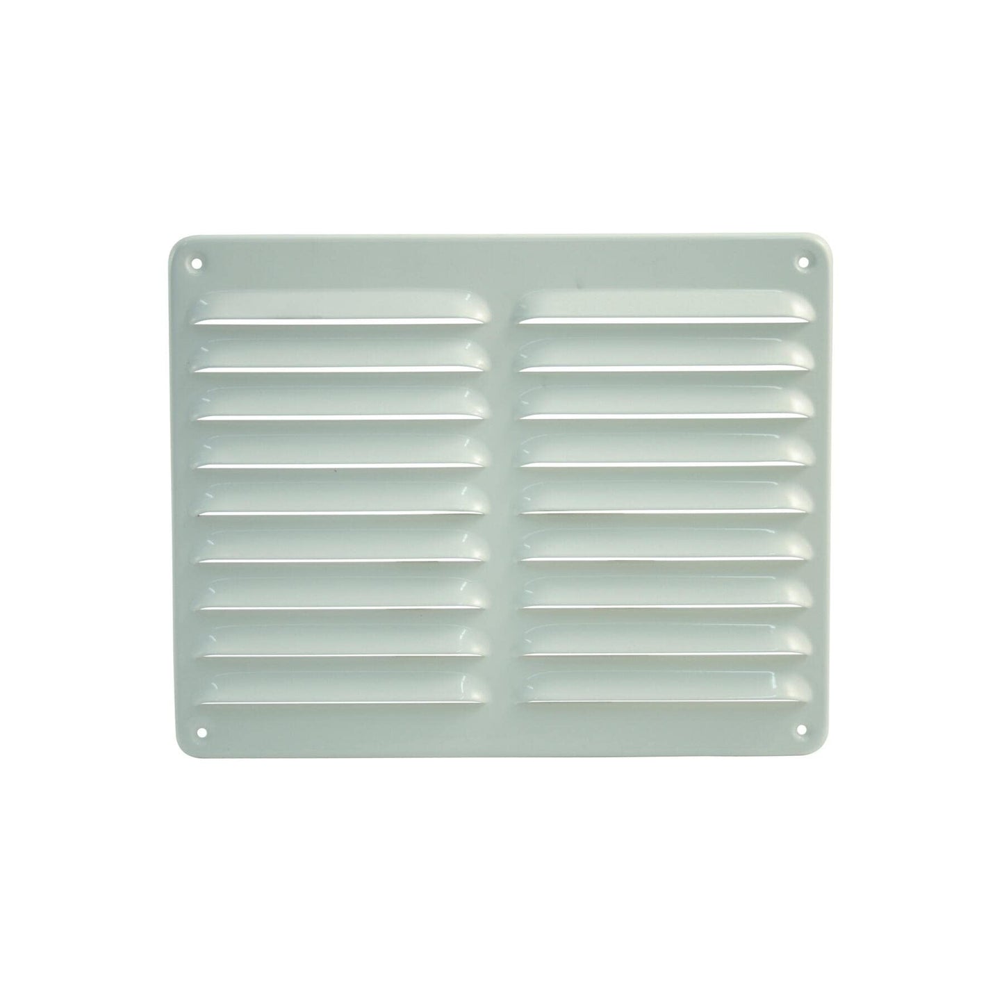Lüftungsgitter aus Aluminium wetterfest, 245x195mm, weiß