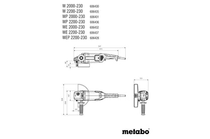 Metabo Winkelschleifer WE 2200-230