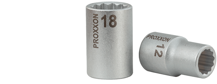 Proxxon 1/2'' Vielzahn-Steckschlüssel-Einsatz, 12-kant | 9 mm