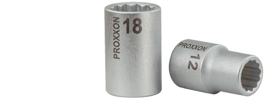 Proxxon 1/2'' Vielzahn-Steckschlüssel-Einsatz, 12-kant | 9 mm
