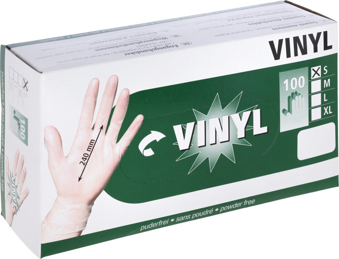 Kerbl Einmalhandschuhe Vinyl [M] | 100 Stück im Pack