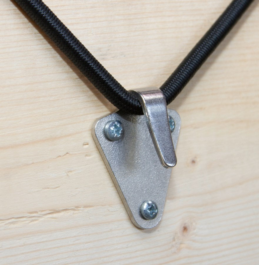 Kerbl Hakenplatte Dreiloch | verzinkt [50x40mm] 2 Stück