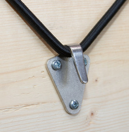 Kerbl Hakenplatte Dreiloch | verzinkt [50x40mm] 2 Stück