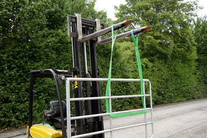 Kerbl Hebeband 2-lagig | Tragfähigkeit 3/6t | Umfang 2m | gelb