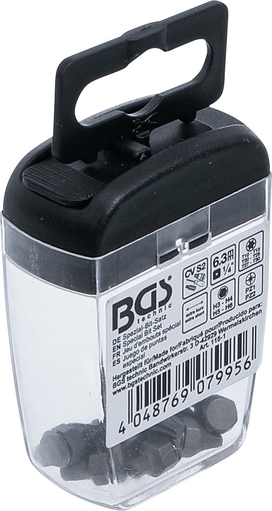 BGS Spezial-Bit-Satz | Antrieb Innensechskant 6,3 mm (1/4")