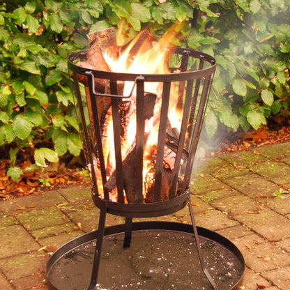 Esschert Bodenplatte "S" für Feuerschale | rund (49,7x49,7x2,8 cm)