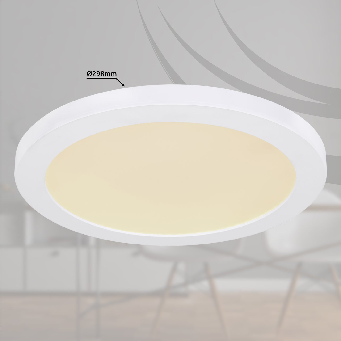 Lasse Deckenleuchte weiß 30cm