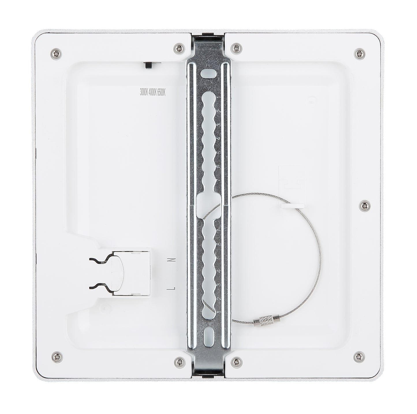 Lasse Deckenleuchte schwarz 17x17cm