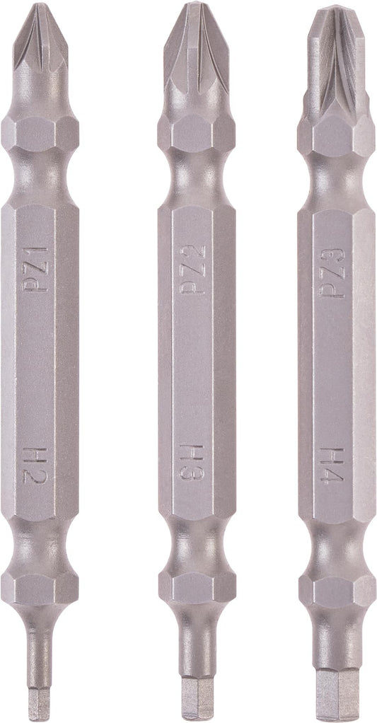 3 Doppelbit Set 65mm PZ/Hex
