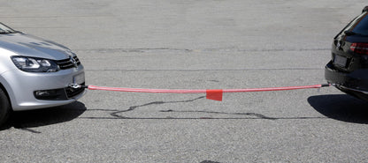 Kerbl Abschleppseil 4m | 3500kg [mit Karabinerhaken & Fahne]