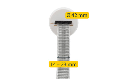 Schellenberg Gurtführung für "Mini" und "Maxi" | weiß