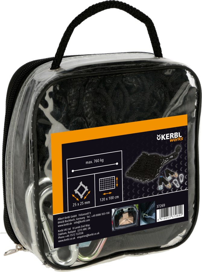 Kerbl Netz zur Ladungssicherung | schwarz [120cm x 100cm]
