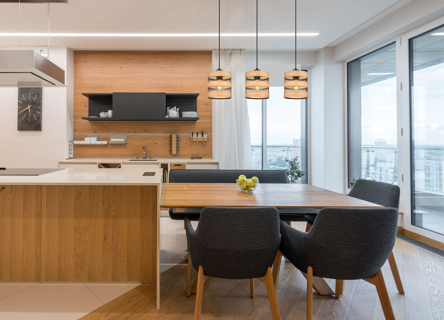 Soeni Hängeleuchte Holz