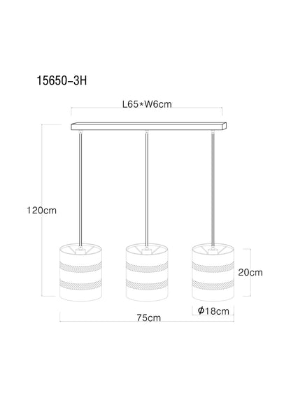 Soeni Hängeleuchte Holz