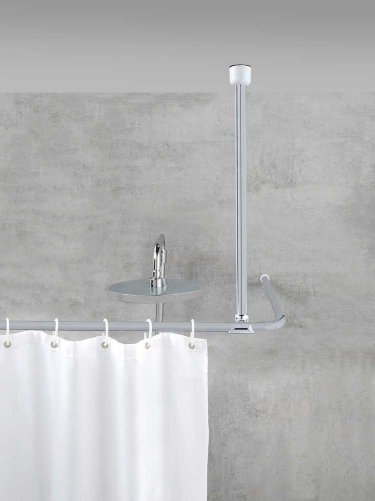 Wenko Deckenstütze für Duschstange 57cm chrom